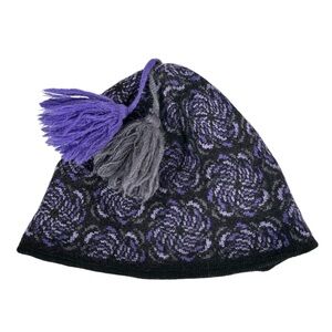 L.L.BEAN Vintage Fleece-Lined Wool Knit Winter Beanie